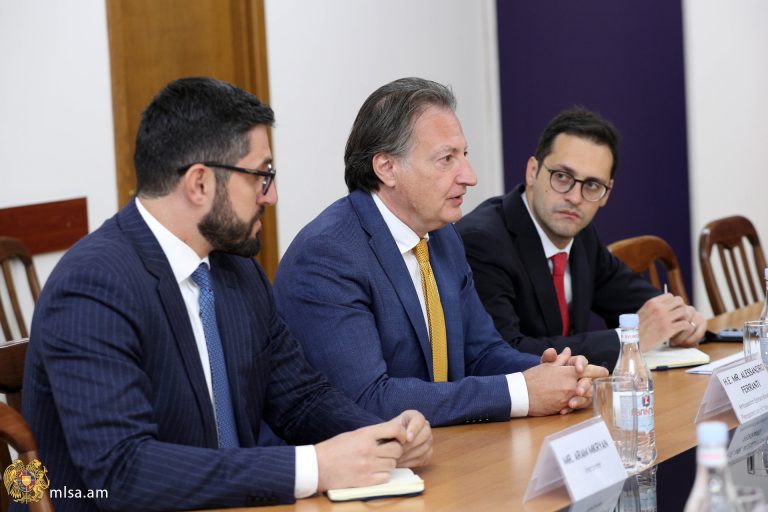 Incontro con il Ministro del Lavoro e degli Affari Sociali Arsen Torosyan 2