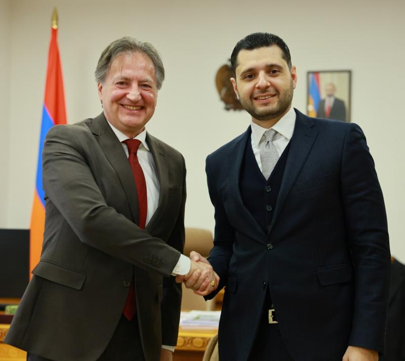 Incontro con il Ministro dell’Ambiente, Hambardzum Matevosyan